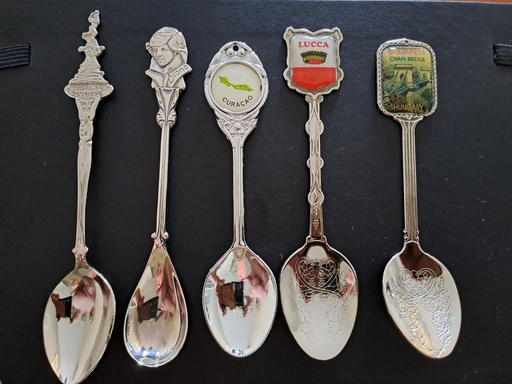 Theelepels,  13 stiks uit Buitenland, Antiek en Kunst, Ophalen of Verzenden