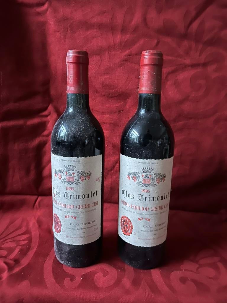 Saint Emilion Grand Cru Chateau Trimoulet 1995, Ophalen, Zo goed als nieuw, Frankrijk, Rode wijn