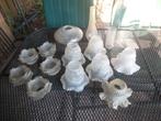 lampen melkglas antiek vintage brocante, Ophalen of Verzenden