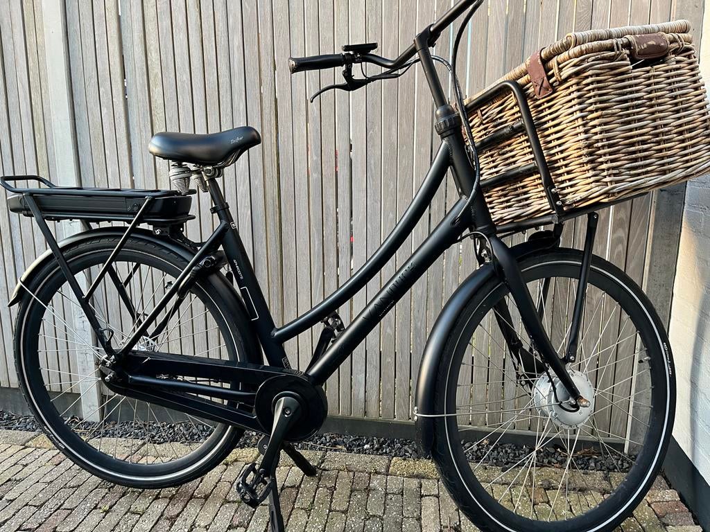 Van Dijck aphrodite Elektrische fiets met mand, Gebruikt, 51 tot 55 cm, 30 tot 50 km per accu, Ophalen