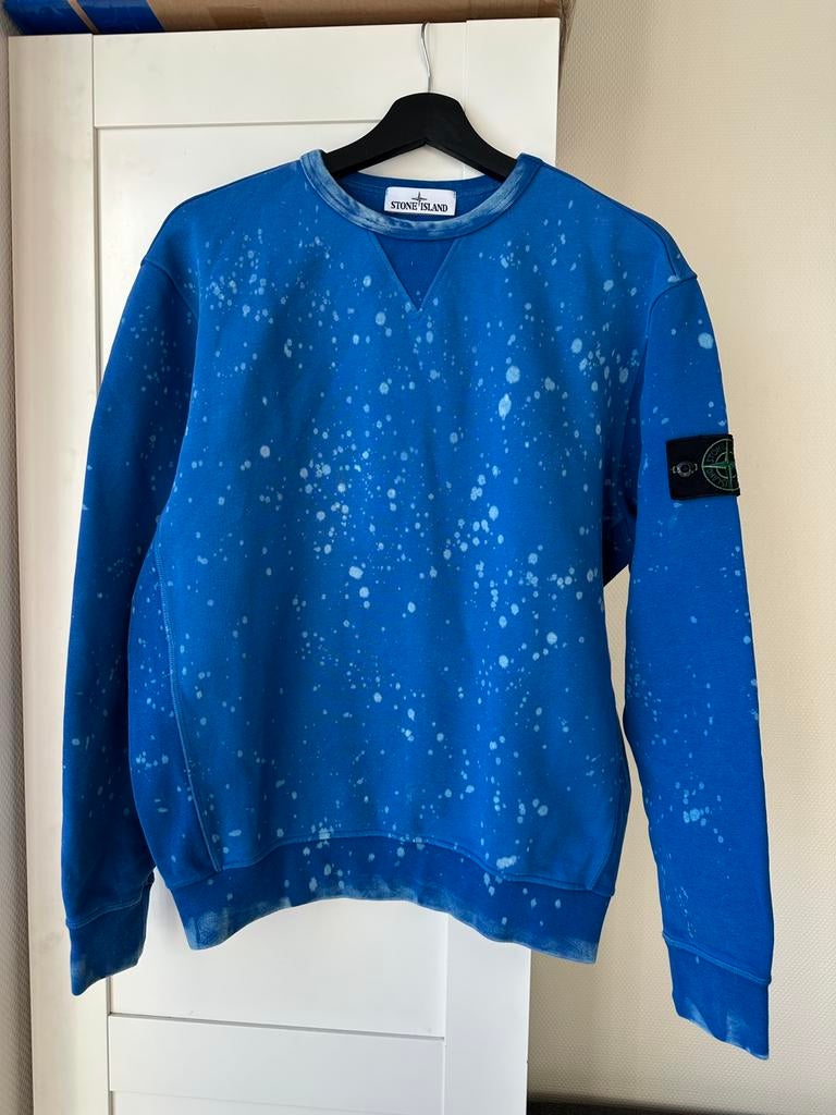 Stone Island Off-Dye Maat L, Ophalen of Verzenden, Zo goed als nieuw, Maat 52/54 (L), Blauw