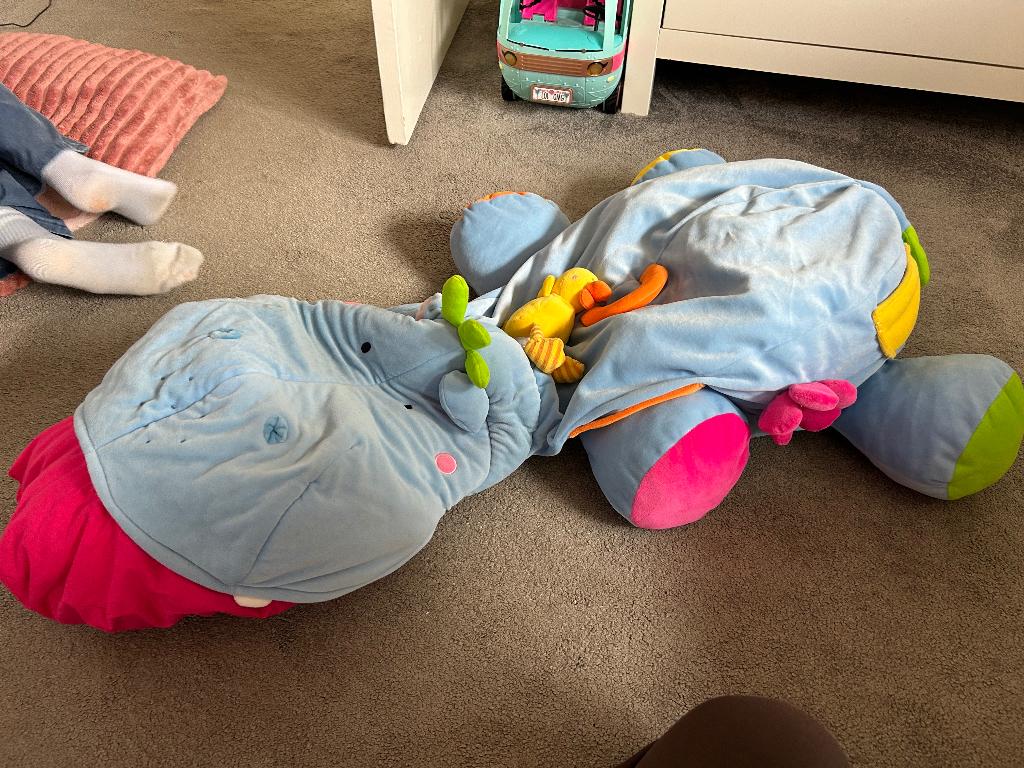 Arnold lilliputiens knuffel nijlpaard, Kinderen en Baby's, Speelgoed | Knuffels en Pluche, Ophalen, Zo goed als nieuw, Overige typen