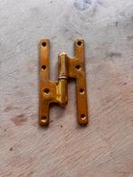 Scharnier messing (Frans paumelle) 14 cm, Ophalen, Zo goed als nieuw, Koper of Messing, Scharnier