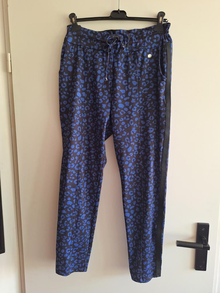 Broek angelle Milan maat l xl blauw zwart, Kleding | Dames, Blauw, Maat 46/48 (XL) of groter, Ophalen of Verzenden, Zo goed als nieuw