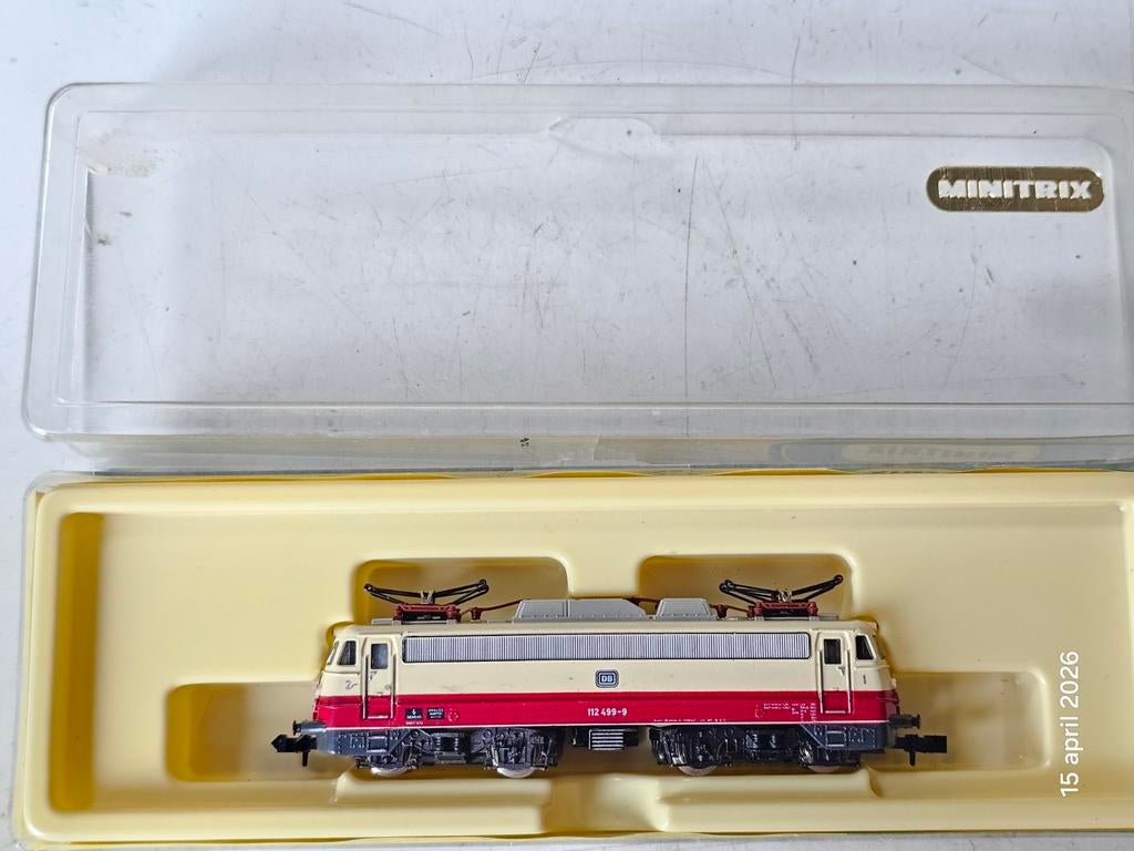 Modeltrein N spoor E-112,  minitrix 2055 TEE LOKOMOTIEF, Hobby en Vrije tijd, Modeltreinen | N-Spoor, Trix, Ophalen of Verzenden