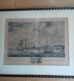 Kopergravure De Haven van Vlaardingen 1780, Ophalen of Verzenden