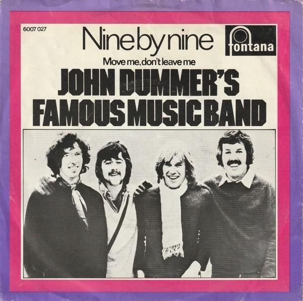 John Dummer's Famous Music Band – Nine By Nine  blues rock, Fotohoes, 7 inch, Single, Ophalen of Verzenden