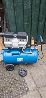 HBM Compressor 24L - Weinig gebruikt, wiel kapot, Ophalen, 6 tot 10 bar, Zo goed als nieuw, Minder dan 200 liter/min