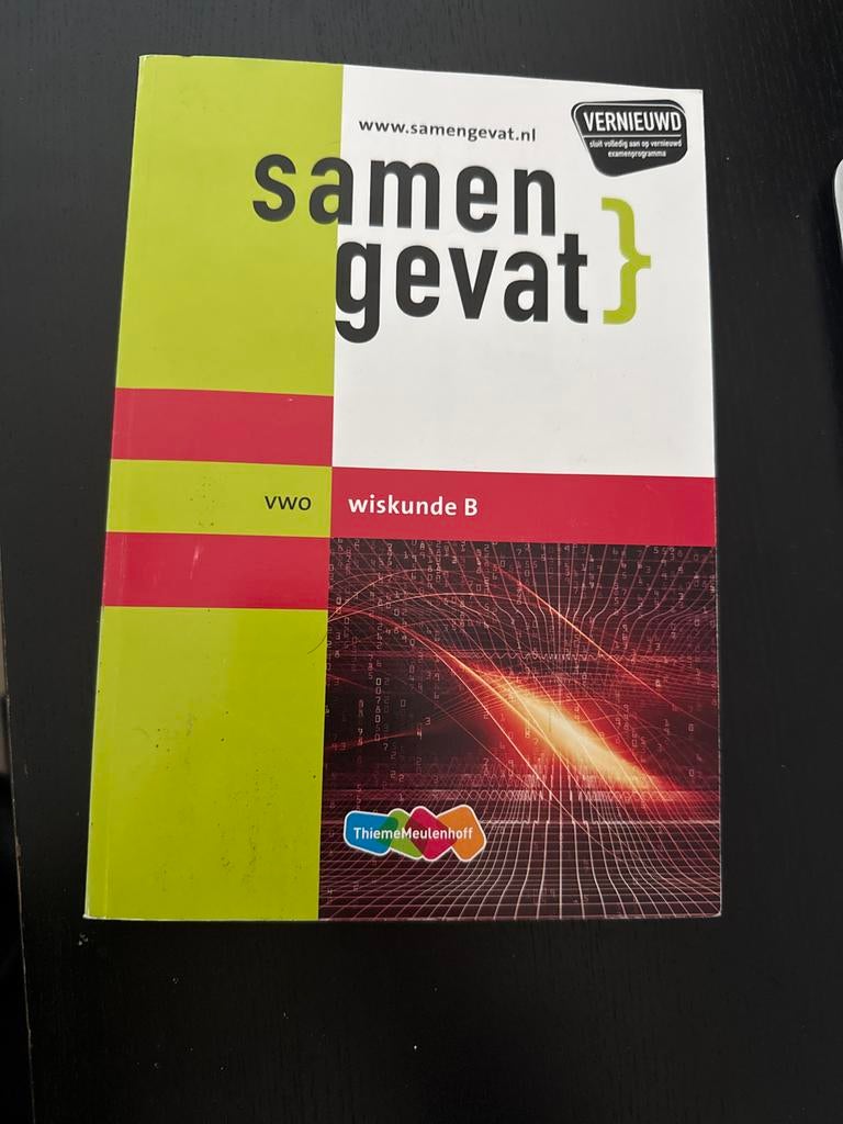Samengevat VWO Wiskunde B examenbundel, Boeken, Schoolboeken, Ophalen of Verzenden, Gelezen, VWO, Wiskunde B