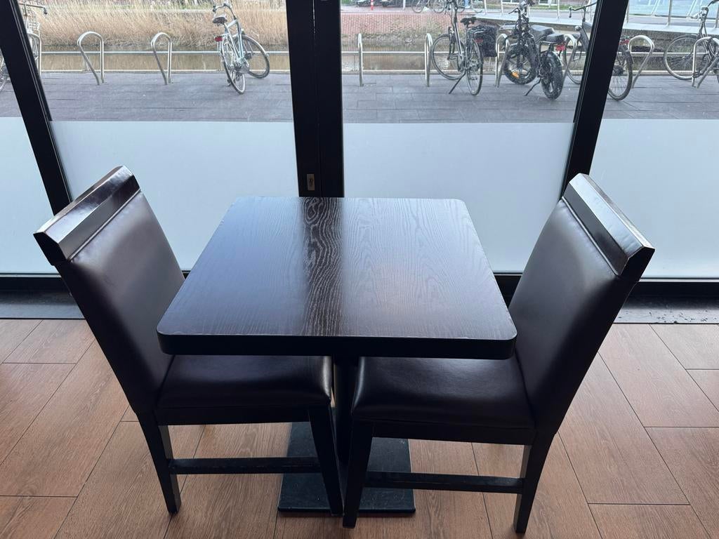 tafels en stoelen - Ideaal voor horeca/kantoor/kantines, Huis en Inrichting, Tafels | Eettafels, Ophalen, Gebruikt, Vierkant, 50 tot 100 cm