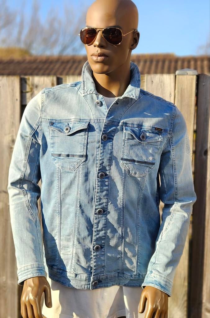 PME Legend stretch spijkerjas / jack / denim jacket (L)