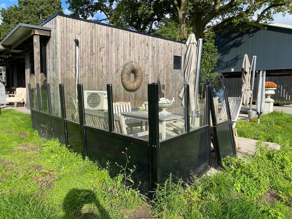 Terrasschermen, Ophalen, Gebruikt