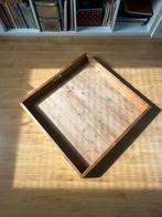 Teak houten dienblad 70x70 - Multifunctioneel, Ophalen, Gebruikt, Vierkant, Hout