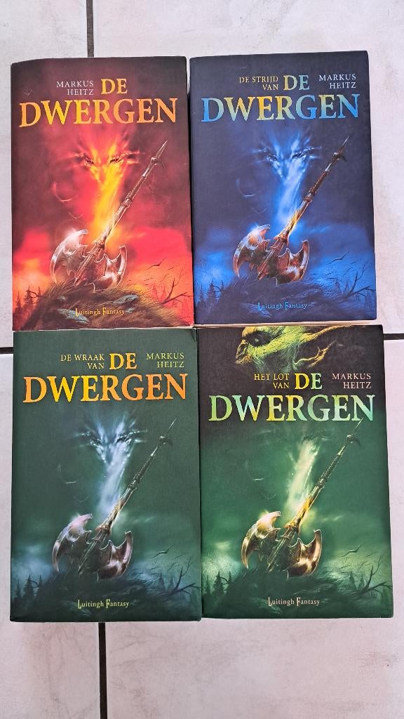 Heitz, Markus : De Dwergen 4 delen, Boeken, Fantasy, Gelezen, Ophalen of Verzenden