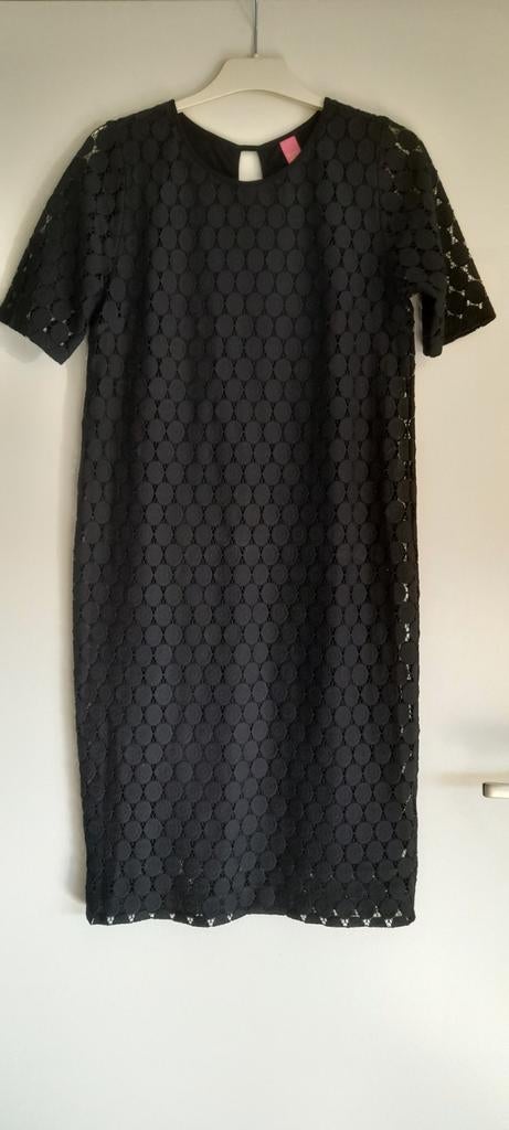 Kira & Ko jurk M, Ophalen of Verzenden, Zo goed als nieuw, Zwart, Onder de knie