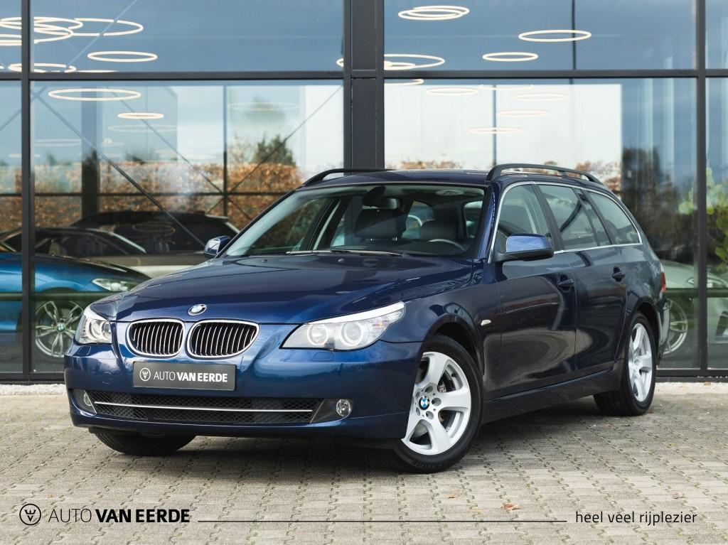 Bmw 5-SERIE 525i Touring LCI Aut. - Prof navi, comf.stl., Auto's, Achterwielaandrijving, Gebruikt, Blauw, 2996 cc