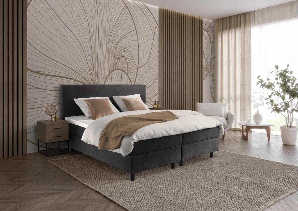 NXT 1000 vlakke boxspring - 90x200 - 5 kleuren, Niet ingevuld, Niet ingevuld, Niet ingevuld