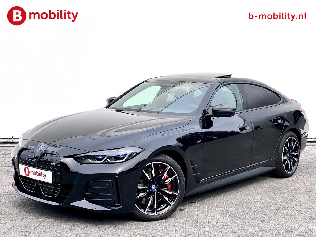 BMW i4 M50 544Pk High Executive 84 kWh Elektrisch verstelbar, Auto's, BMW, Gebruikt, Zwart, 110 €/maand, Zwart