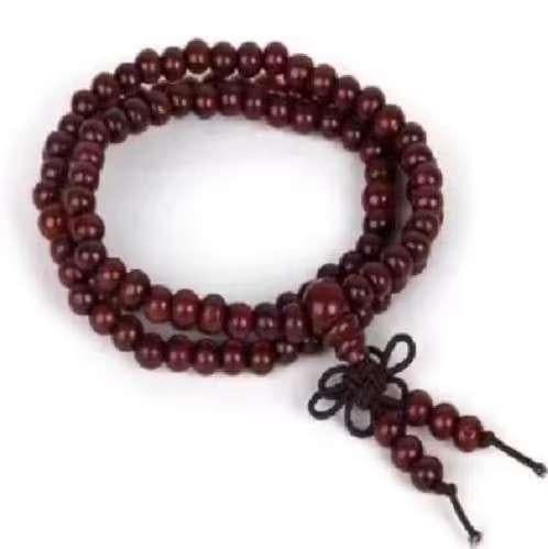 Boeddhistische Mala 108 kralen hout., Ophalen of Verzenden, Nieuw, Overige kleuren, Hout