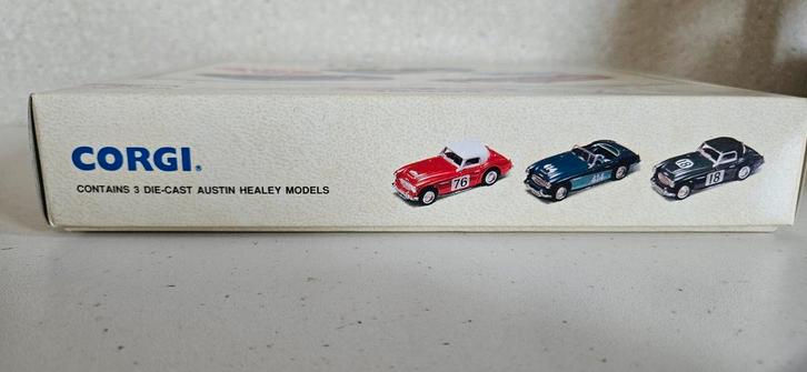 Corgi Austin Healey Models - 3 Die-Cast Auto's, Hobby en Vrije tijd, Modelauto's | 1:43, Nieuw, Auto, Corgi, Ophalen of Verzenden