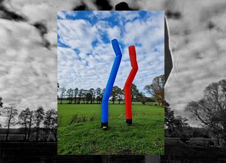 Skydancer - Skytube - Opening of evenement, Ophalen