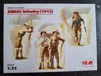 ANZAC infantry 1915 Galipolli WW I - ICM 1/35, Hobby en Vrije tijd, Modelbouw | Figuren en Diorama's, Ophalen of Verzenden, Nieuw