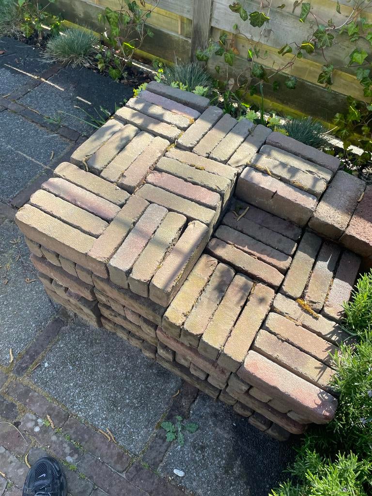 Ruim 200 klinkers, Tuin en Terras, Tegels en Klinkers, Ophalen, Gebruikt, Klinkers, Minder dan 5 m²