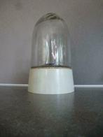 Lamp retro vintage design glas wit kunststof, Ophalen of Verzenden, Gebruikt, Glas, Jaren 70