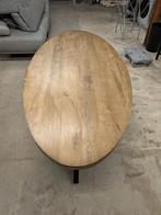 Ovale eettafel Zida Goossens 210x100 cm Mango Matrixpoot, Huis en Inrichting, Tafels | Eettafels, Ophalen, 100 tot 150 cm, 200 cm of meer