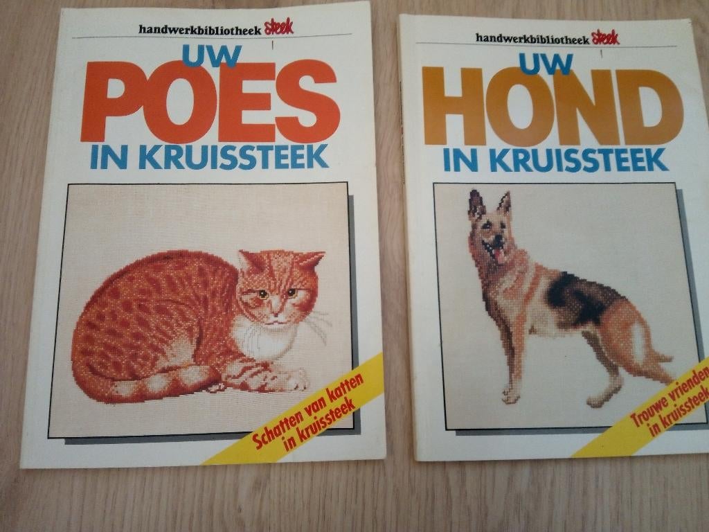 Uw Hond of Poes in kruissteek, Boeken, Ophalen of Verzenden, Zo goed als nieuw, Borduren en Naaien