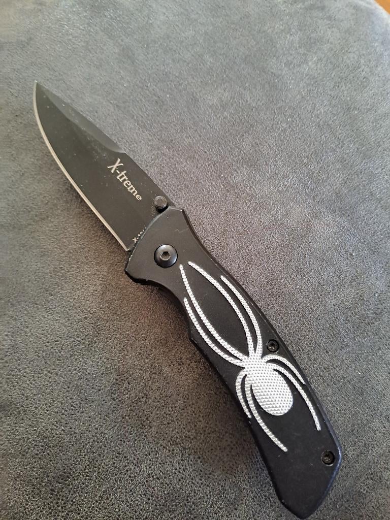 X-treme Zakmes met Spin Design - Zwart, Gebruikt, X-treme, Onbekend, Ophalen of Verzenden