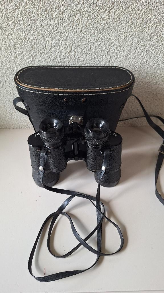 Verrekijker Prinz 8x40 Vintage, Gebruikt, 8 tot 12x, Met hoes of tas, Porro (met knik)