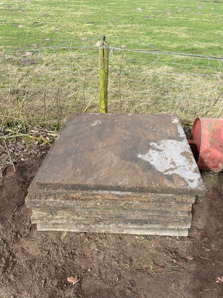 Tuintegels 100x100 - 8 stuks, Tuin en Terras, Tegels en Klinkers, Ophalen, Gebruikt, Minder dan 5 m², Beton