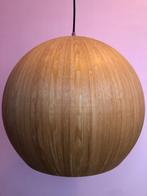 Lucide Bolstar - Hanglamp - Ø50cm - Hout, vintage design, Ophalen of Verzenden, Zo goed als nieuw, Metaal, 50 tot 75 cm