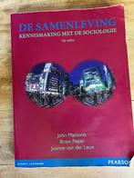Studieboek: De samenleving: Kennismaking met de sociologie, Boeken, Ophalen of Verzenden, Alpha, Zo goed als nieuw, HBO