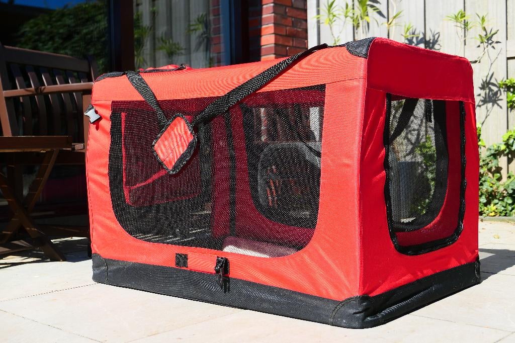 Hondenbench reisbench 101x69x70 cm voor max 25kg, Ophalen, Zo goed als nieuw