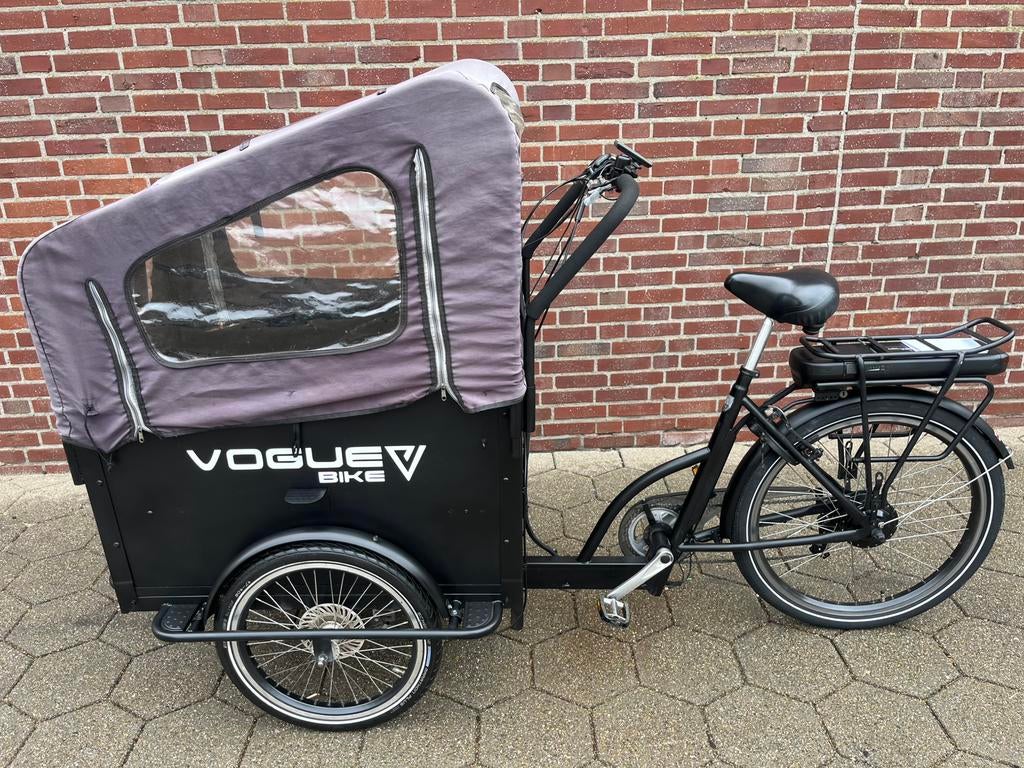 Voque Troy bakfiets in nieuwstaat met huif, Ophalen, Zo goed als nieuw, 4 kinderen of meer, Huif