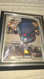 Gesigneerde ingelijste Max verstappen cap., Ophalen of Verzenden, Nieuw, Formule 1