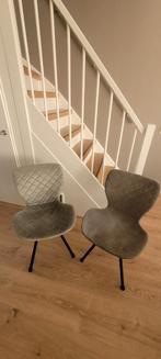 6 Kwantum Lucca Eetkamerstoelen - Lichtgroen & Grijs, Ophalen of Verzenden