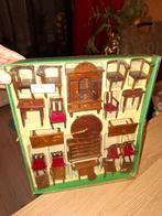 Vintage houten poppenhuis meubels handgemaakt, Verzamelen, Ophalen of Verzenden, Nieuw, Poppenhuis