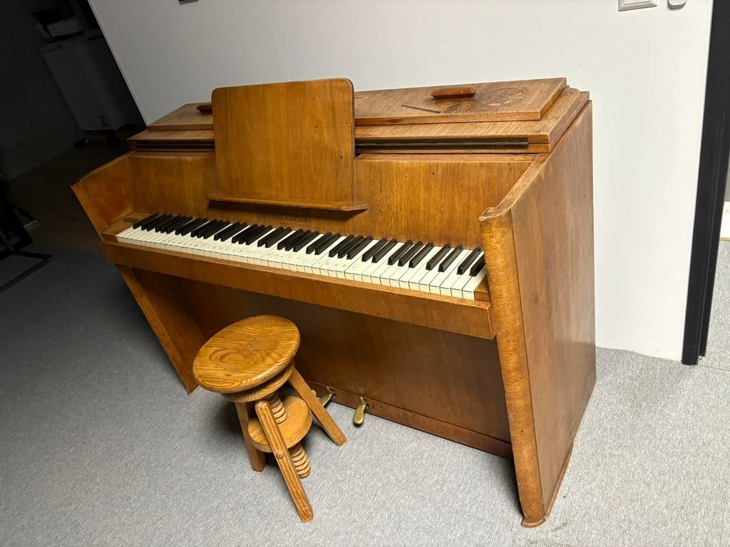 Prachtige houten piano, Muziek en Instrumenten, Ophalen of Verzenden, Zo goed als nieuw, Bruin