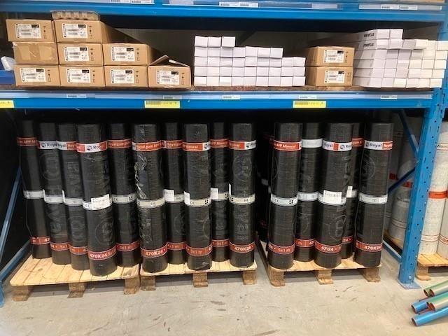 027. Dakleer Garantgum Royalgum brandrol bitumen leislag, Doe-het-zelf en Verbouw, Dakpannen en Dakbedekking, Nieuw, Dakplaat of Dakpanplaat