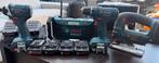 Bosch 14,4V Pro Set 10 Accu’s + 4 Machines + Radio, Ophalen of Verzenden, Gebruikt