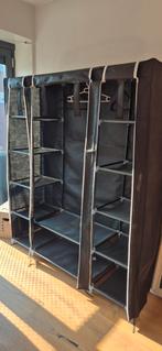 Zwarte stoffen kledingkast, Huis en Inrichting, Kasten | Kledingkasten, Ophalen of Verzenden