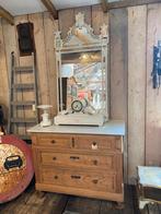 Landelijk Frans eiken kast ladekast commode