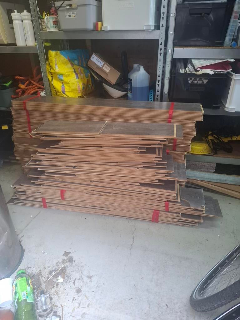 Gratis laminaat 35 m², Ophalen, Minder dan 25 mm, Pallet, Minder dan 200 cm