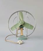 🏷OPRUIMING Vintage groene Erres ventilator curiosa jaren 50, Ophalen of Verzenden