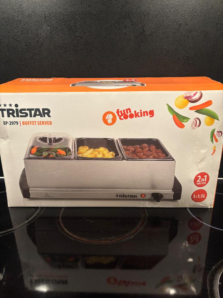 Tristar BP-2979 buffet server, Overige typen, Ophalen of Verzenden, Zo goed als nieuw, Metaal