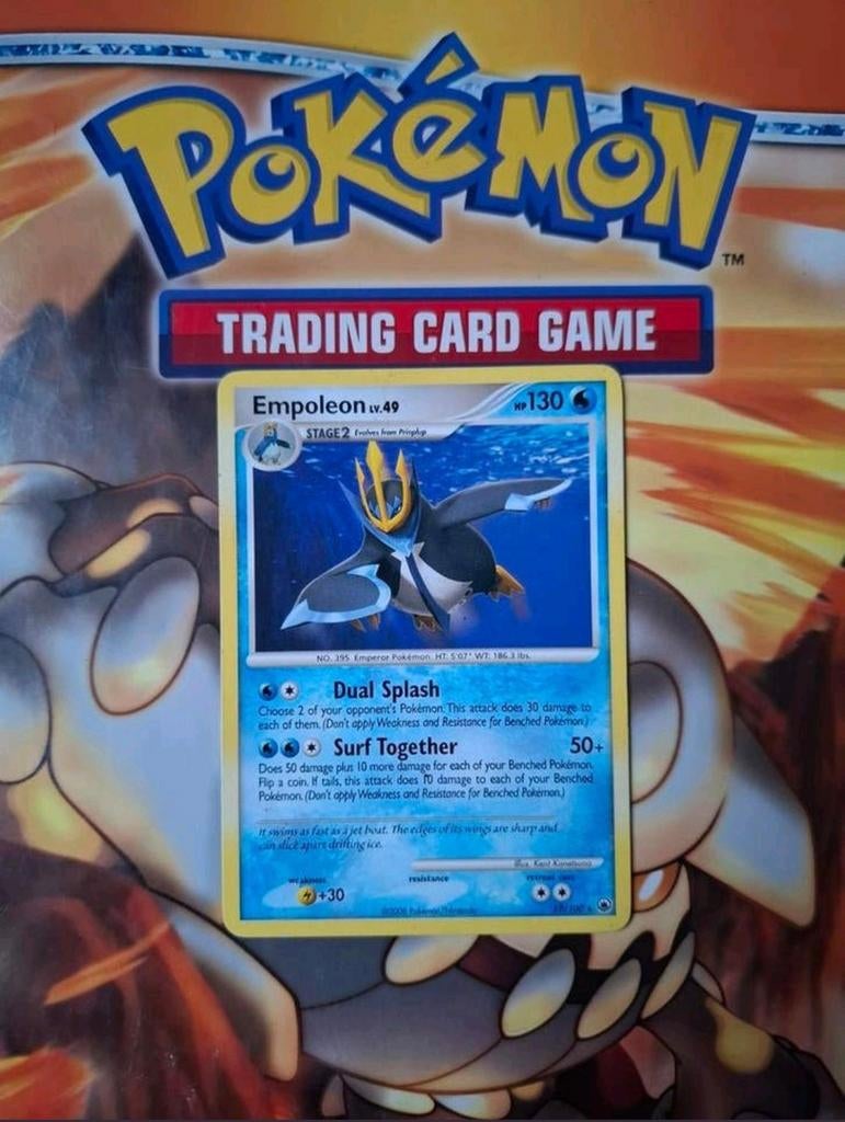Empoleon 17/100 Diamond&Pearl Majestic Dawn pokemon kaart, Ophalen of Verzenden, Gebruikt, Losse kaart
