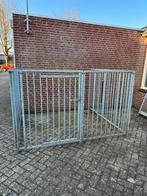 Hondenhok van gegalvaniseerd staal, Dieren en Toebehoren, Hondenhokken, Ophalen, 110 cm of meer, 100 cm of meer, Hondenhok